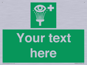 Custom Eye Wash Station Sign